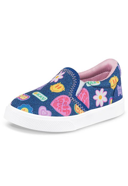Tenis Vortex Azul Para Niña Los Gomosos