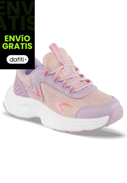 Tenis Urbanos Nekuro Beige-Rosa Los Gomosos Para Niña