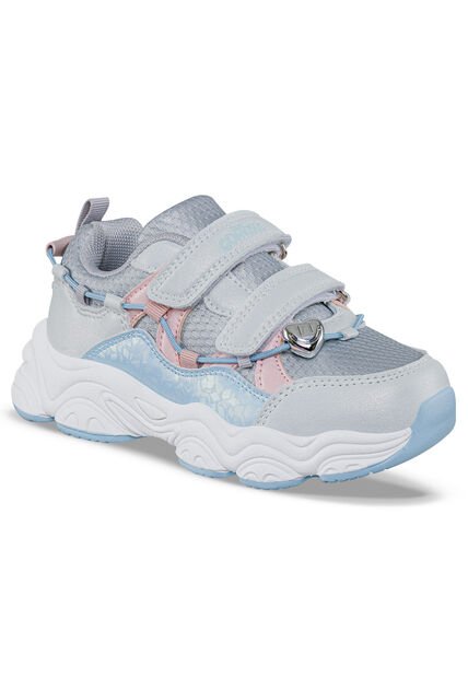 Tenis Urbanos Febar Blanco-Gris Los Gomosos Para Niña