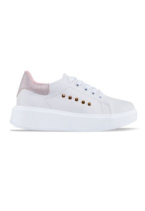 Tenis Leonela Blanco-Rosa Para Niña Los Gomosos