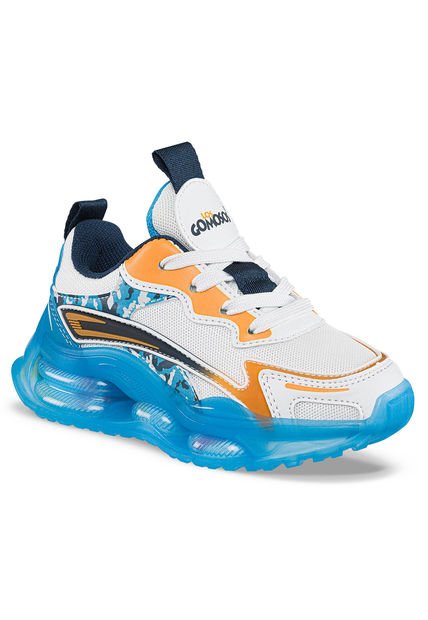 Tenis Eremu Blanco-Azul Para Niño Los Gomosos