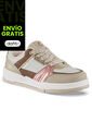 Tenis Casuales Matik Blanco-Beige Los Gomosos Para Niña de Los Gomosos