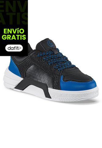 Tenis Urbanos Miro Negro-Azul Los Gomosos Para Niño Los Gomosos