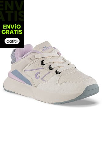 Tenis Urbanos Femon Beige Los Gomosos Para Niña Los Gomosos