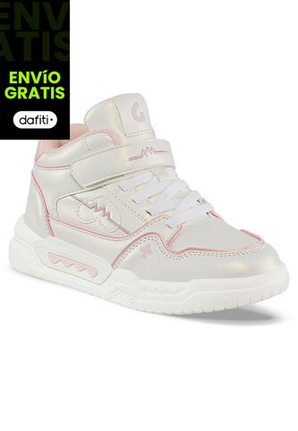 Botas Ziraf Blanco-Rosa Los Gomosos Para Niña Los Gomosos