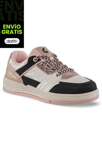 Tenis Casuales Matik Rosa-Negro Los Gomosos Para Niña Los Gomosos