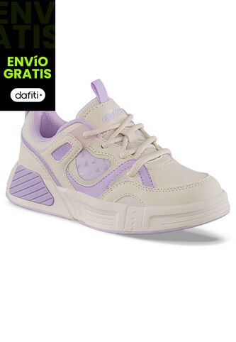 Tenis Casuales Jipot Beige-Mora Los Gomosos Para Niña Los Gomosos