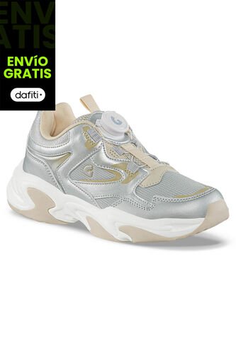 Tenis Urbanos Ganila Plata Los Gomosos Para Niña Los Gomosos