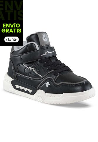 Botas Ziraf Negro-Plata Los Gomosos Para Niña Los Gomosos