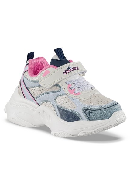 Tenis Urbanos Mochil Blanco-Azul Los Gomosos Para Niña