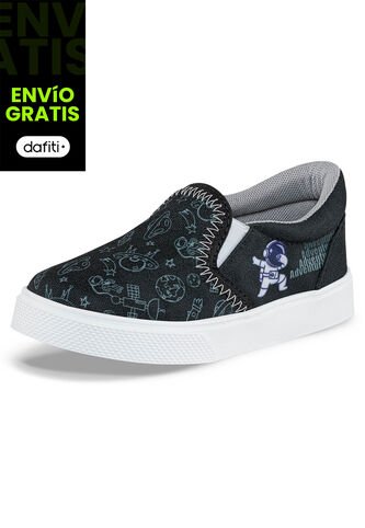 Tenis Casuales Ekel Negro Los Gomosos Para Niño Los Gomosos