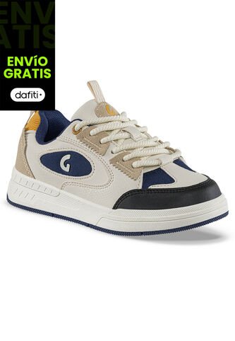 Tenis Casuales Endolo Beige Los Gomosos Para Niño Los Gomosos
