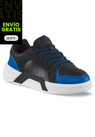 Tenis Urbanos Miro Negro-Azul Los Gomosos Para Niño Los Gomosos