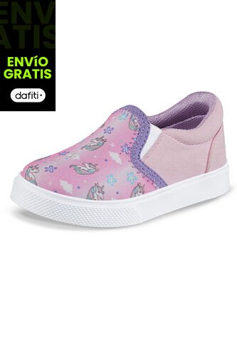 Tenis Casuales Dalerin Rosa Los Gomosos Para Niña Los Gomosos