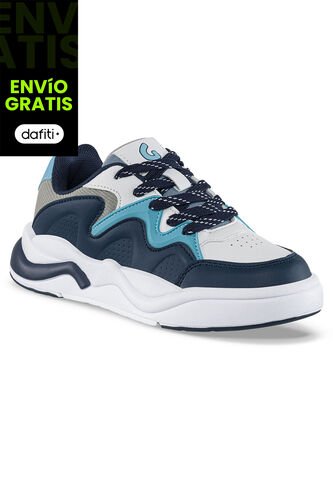 Tenis Urbanos Ogrimi Blanco-Azul O Los Gomosos Para Niño Los Gomosos