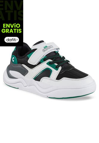 Tenis Casuales Tynar Negro-Blanco Los Gomosos Para Niño Los Gomosos