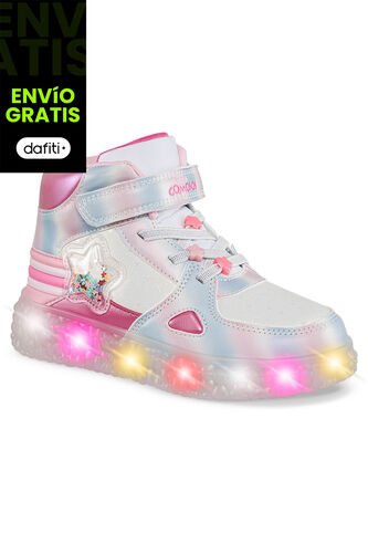 Tenis Luces Sulano Fucsia Los Gomosos Para Niña Los Gomosos