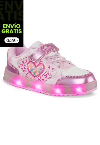 Tenis Luces Mydor Rosa Los Gomosos Para Niña Los Gomosos