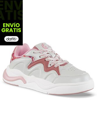 Tenis Casuales Nadopi Blanco-Rosa Los Gomosos Para Niña Los Gomosos