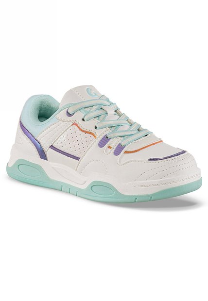 Tenis Urbanos Samien Blanco-Azul Los Gomosos Para Niña