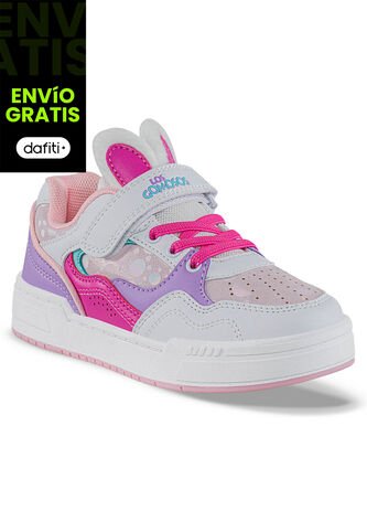 Tenis Casuales Mirez Blanco Los Gomosos Para Niña Los Gomosos