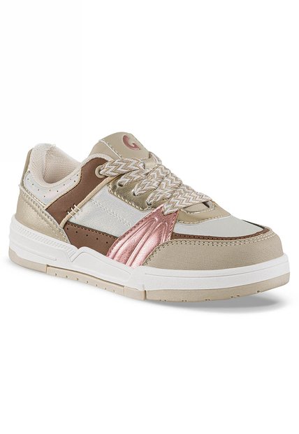 Tenis Casuales Matik Blanco-Beige Los Gomosos Para Niña