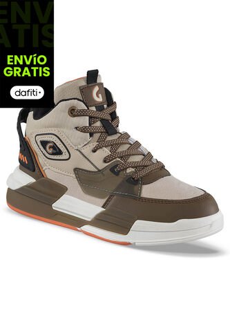 Tenis Urbanos Vazo Beige-Café Los Gomosos Para Niño Los Gomosos