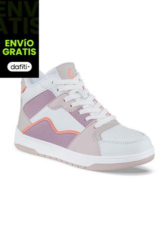 Tenis Urbanos Kuxoj Blanco-Mora Los Gomosos Para Niña Los Gomosos