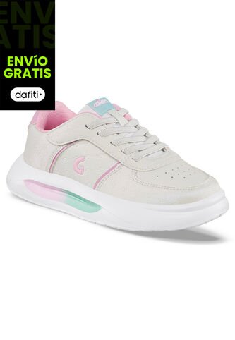 Tenis Urbanos Comarin Blanco-Rosa Los Gomosos Para Niña Los Gomosos