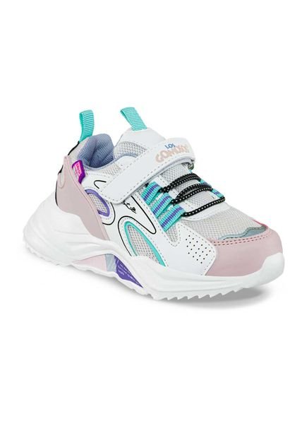 Tenis Rolls Blanco-Lila Para Niña Los Gomosos