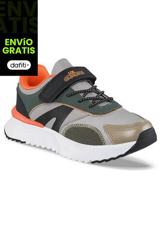 Tenis Urbanos Zeper Gris Para Niño Los Gomosos Los Gomosos