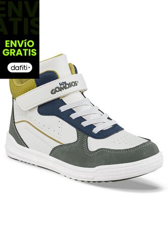 Tenis Urbanos Driff Blanco-Verde Para Niño Los Gomosos Los Gomosos