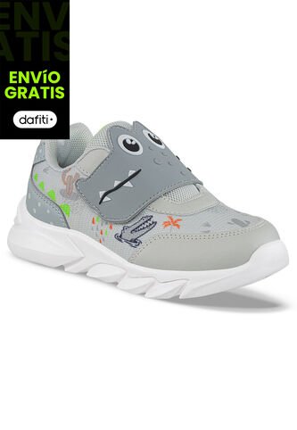 Tenis Urbanos Dynatrix Gris Para Niño Los Gomosos Los Gomosos