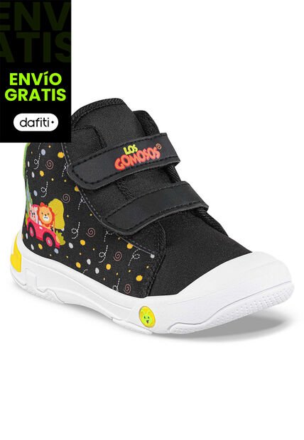 Botas Cossie Negro-Verde Para Bebés Los Gomosos