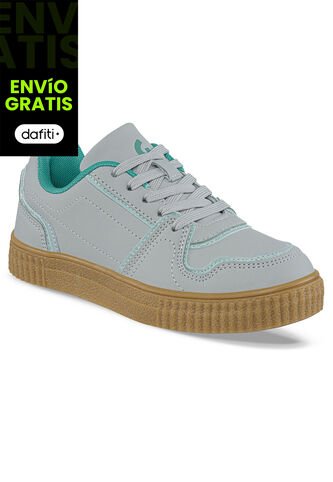 Tenis Urbanos Zynora Gris Para Niña Los Gomosos Los Gomosos