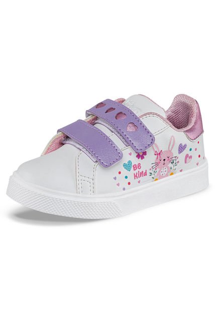 Tenis Casuales Reny Blanco-Rosa Los Gomosos Para Niña