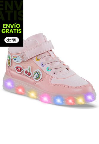 Tenis Luces Gernal Rosa Para Niña Los Gomosos Los Gomosos