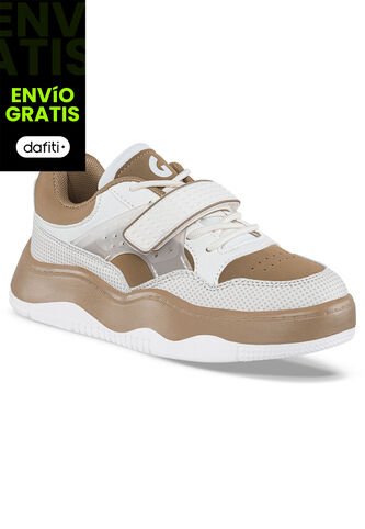Tenis Urbanos Vaxo Café-Beige Para Niño Los Gomosos Los Gomosos