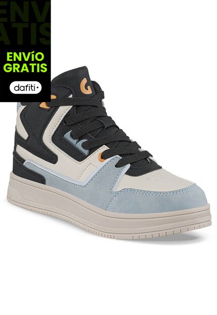 Tenis Urbanos Ruype Beige-Negro Para Niño Los Gomosos