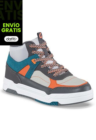 Tenis Urbanos Waley Gris Para Niño Los Gomosos Los Gomosos