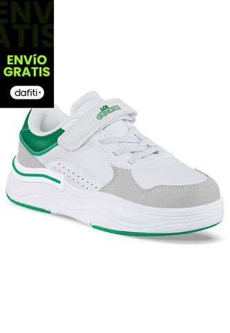 Tenis Urbanos Rekon Blanco-Gris Para Niño Los Gomosos Los Gomosos