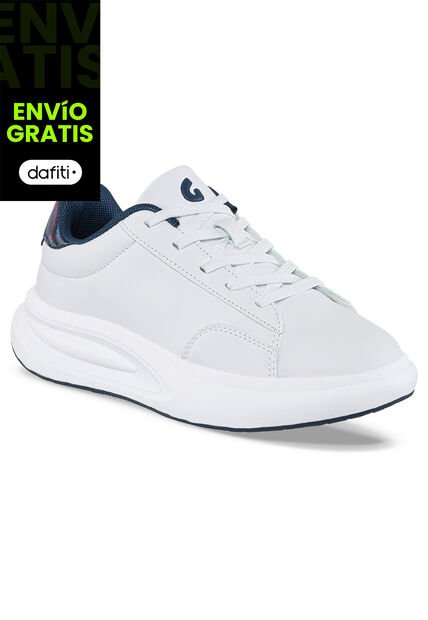 Tenis Urbanos Kinfer Blanco-Azul O Para Niño Los Gomosos