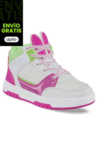 Tenis Urbanos Gury Blanco-Fucsia Para Niña Los Gomosos Los Gomosos