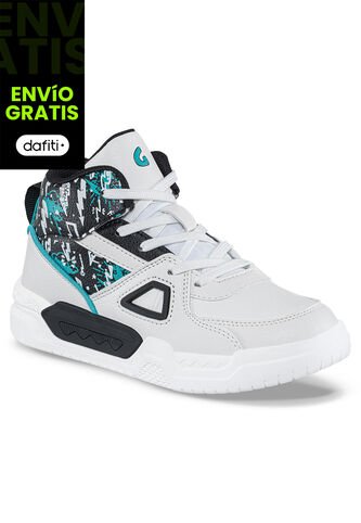 Tenis Urbanos Virwo Blanco-Negro Para Niño Los Gomosos Los Gomosos