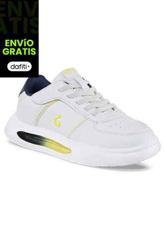 Tenis Urbanos Saxio Blanco Para Niño Los Gomosos Los Gomosos