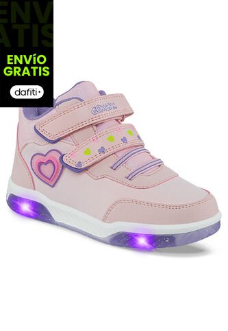 Tenis Luces Dencel Rosa Para Niña Los Gomosos Los Gomosos
