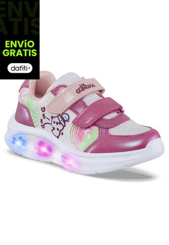 Tenis Luces Asfir Fucsia Para Niña Los Gomosos Los Gomosos
