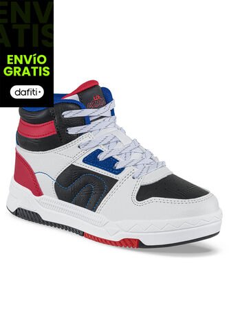 Tenis Urbanos Amfer Blanco-Rojo Para Niño Los Gomosos Los Gomosos