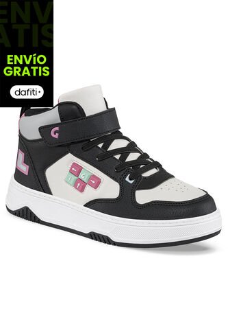 Tenis Odyl Blanco-Negro Para Niña Los Gomosos Los Gomosos