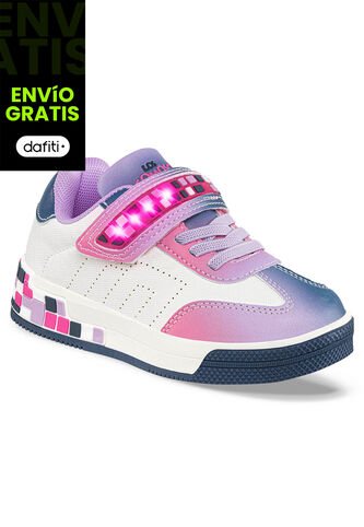 Tenis Luces Perenne Fucsia Para Niña Los Gomosos Los Gomosos